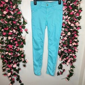 Gap 1969 Aqua Glaze Blue Denim Jeggings Women’s Casual Walking 4/27 Teal